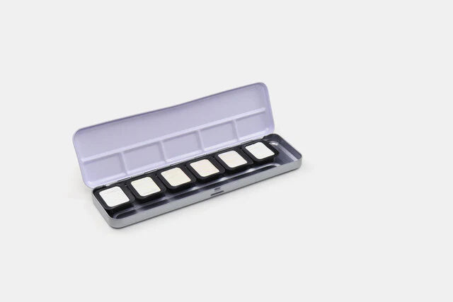 FINETEC PREMIUM WATERCOLOR SET – 6 IRIDESCENT COLOURS (HIGH SPARKLE)