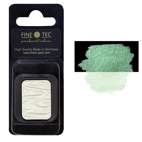 FINETEC PREMIUM WATERCOLOR PAN REFILL (IRIDESCENT) – JADE GREEN