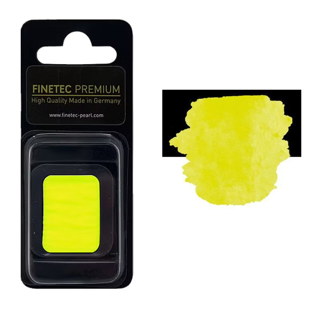 FINETEC PREMIUM WATERCOLOR PAN REFILL (NEON) – YELLOW AFTERGLOWING