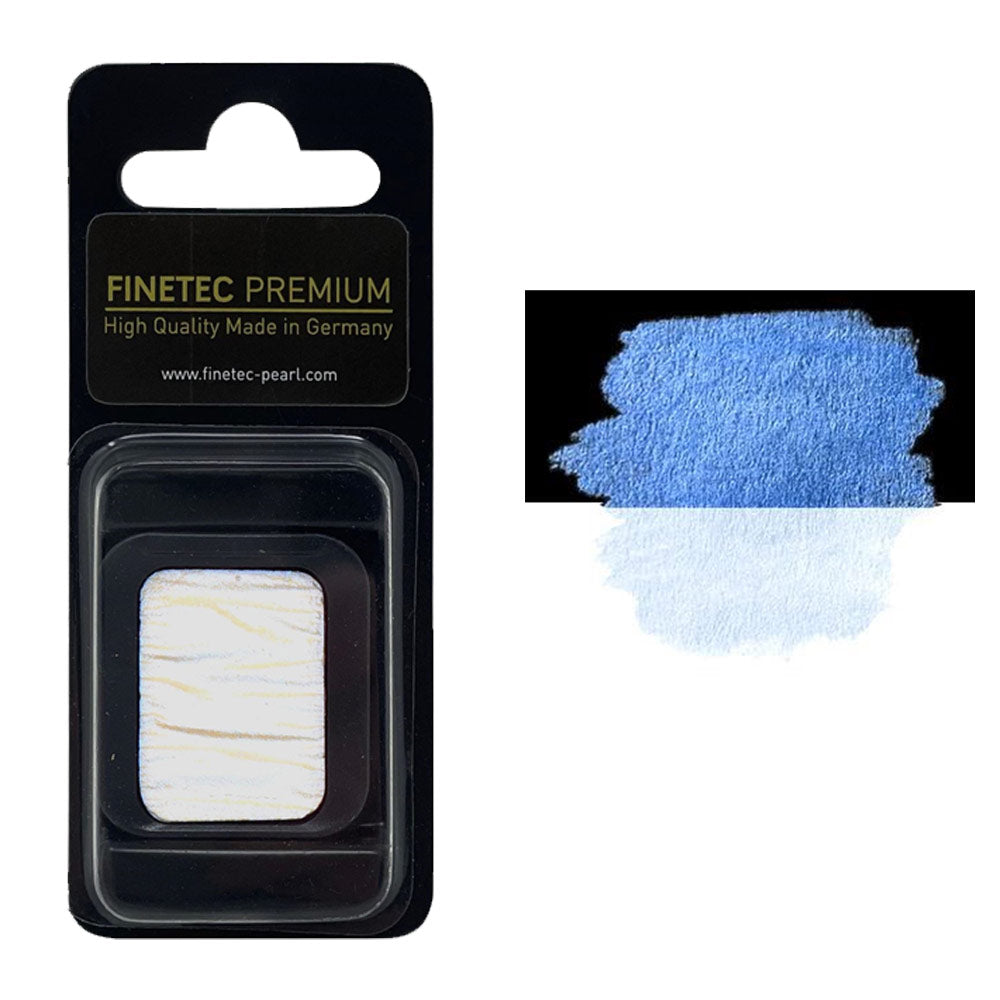 FINETEC PREMIUM WATERCOLOR PAN REFILL (PEARLESCENT) – BLUE
