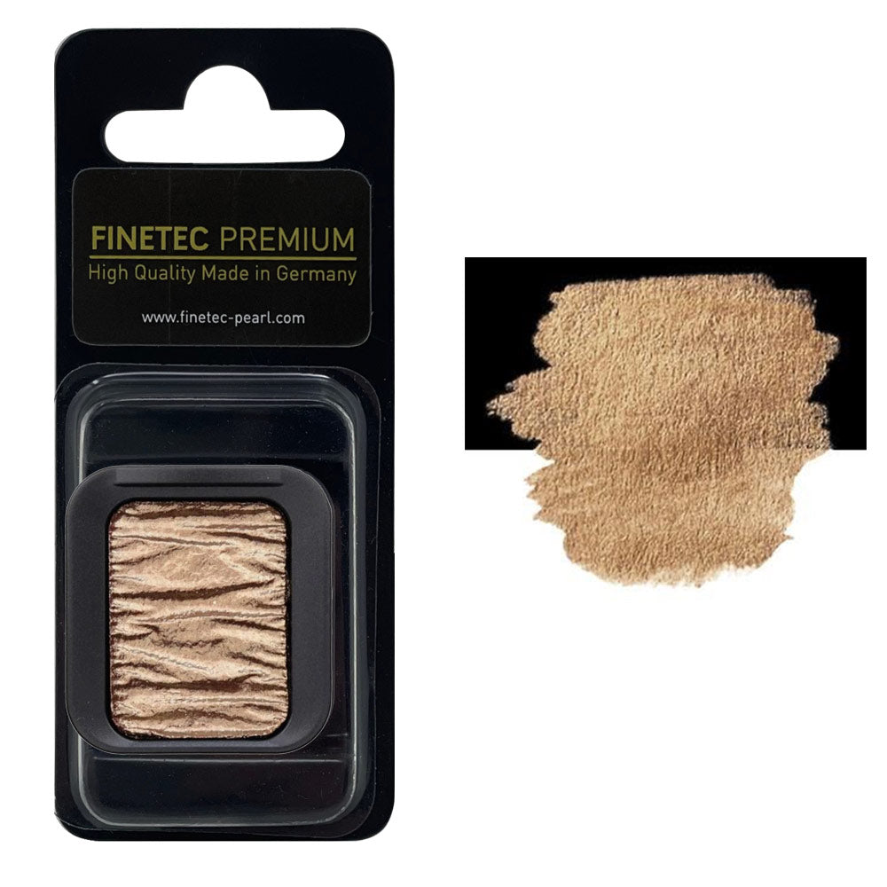 FINETEC PREMIUM WATERCOLOR PAN REFILL (PEARLESCENT) – CARAMEL