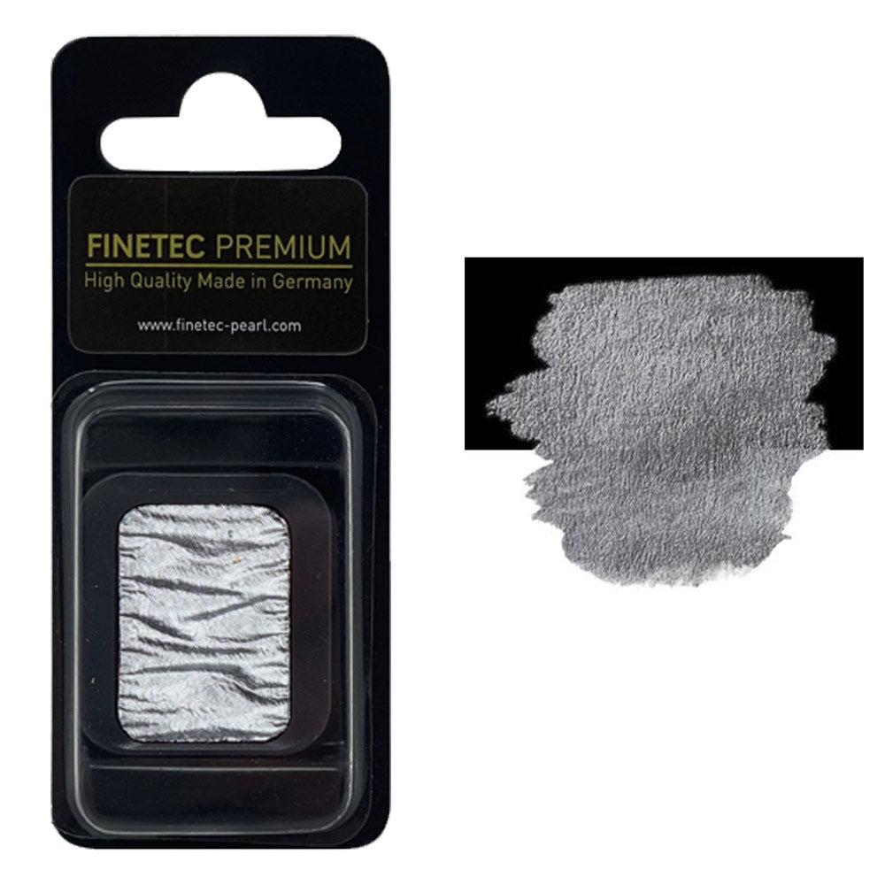 FINETEC PREMIUM WATERCOLOR PAN REFILL (PEARLESCENT) – PEWTER