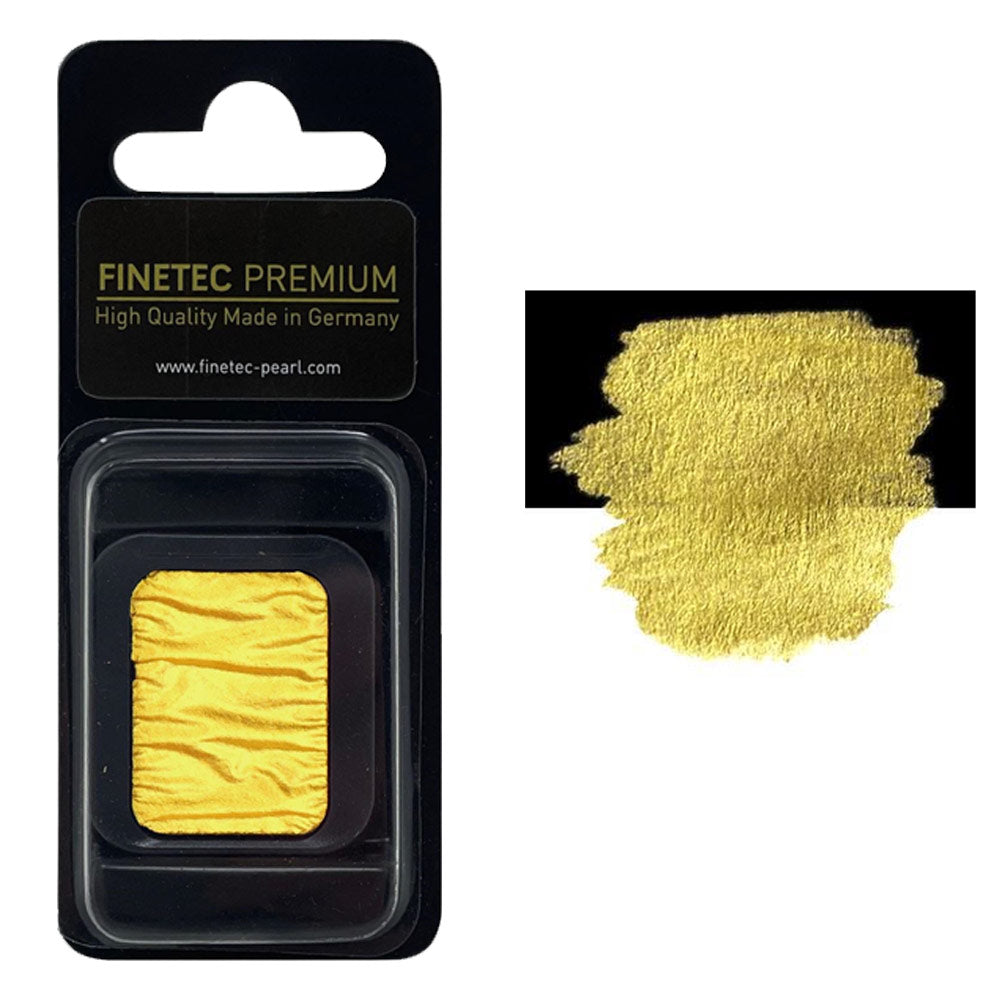 FINETEC PREMIUM WATERCOLOR PAN REFILL (PEARLESCENT) – PHARAOHS GOLD