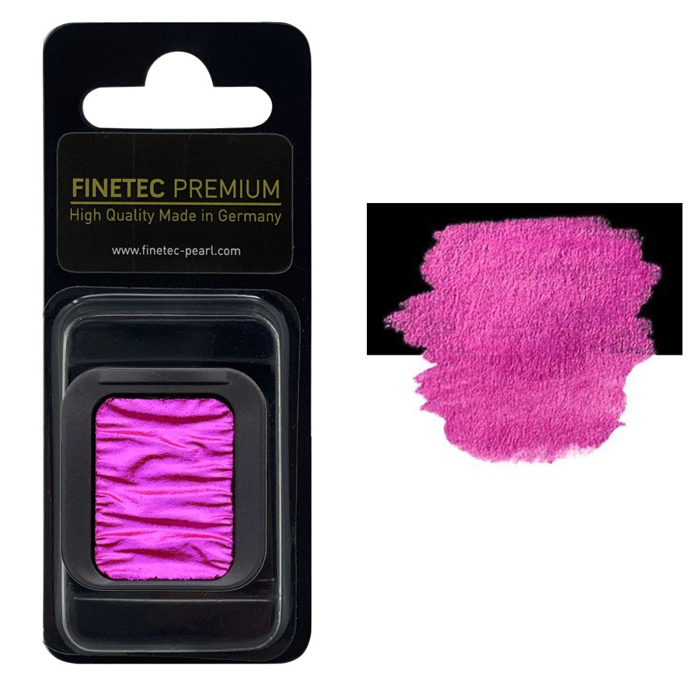 FINETEC PREMIUM WATERCOLOR PAN REFILL (PEARLESCENT) – PHOENIX PINK