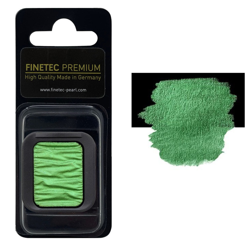 FINETEC PREMIUM WATERCOLOR PAN REFILL (PEARLESCENT) – SEA GREEN