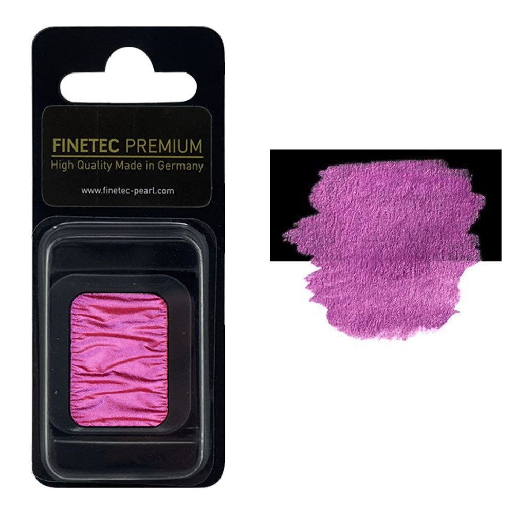FINETEC PREMIUM WATERCOLOR PAN REFILL (PEARLESCENT) – SPARKLING PINK