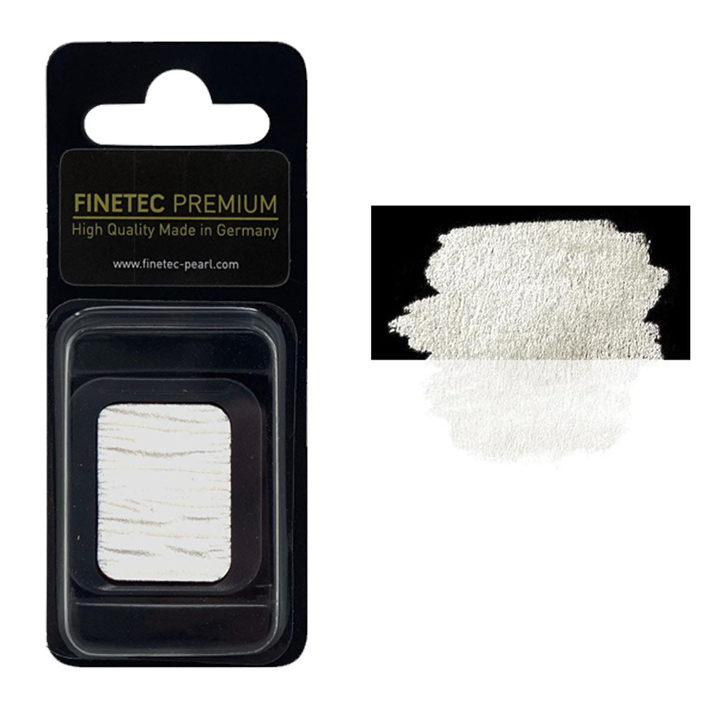 FINETEC PREMIUM WATERCOLOR PAN REFILL (PEARLESCENT) – WHITE