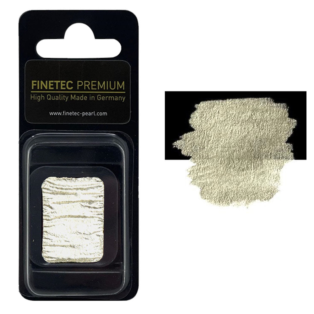 FINETEC PREMIUM WATERCOLOR PAN REFILL (METALLIC) – REAL SILVER