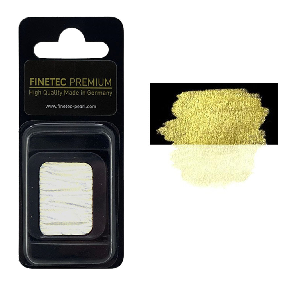 FINETEC PREMIUM WATERCOLOR PAN REFILL (PEARLESCENT) – GOLD