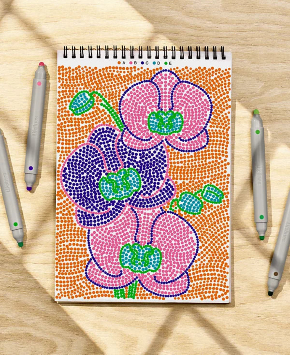 FLOWART DOT - BY - DOT LETER, BOTANICALS