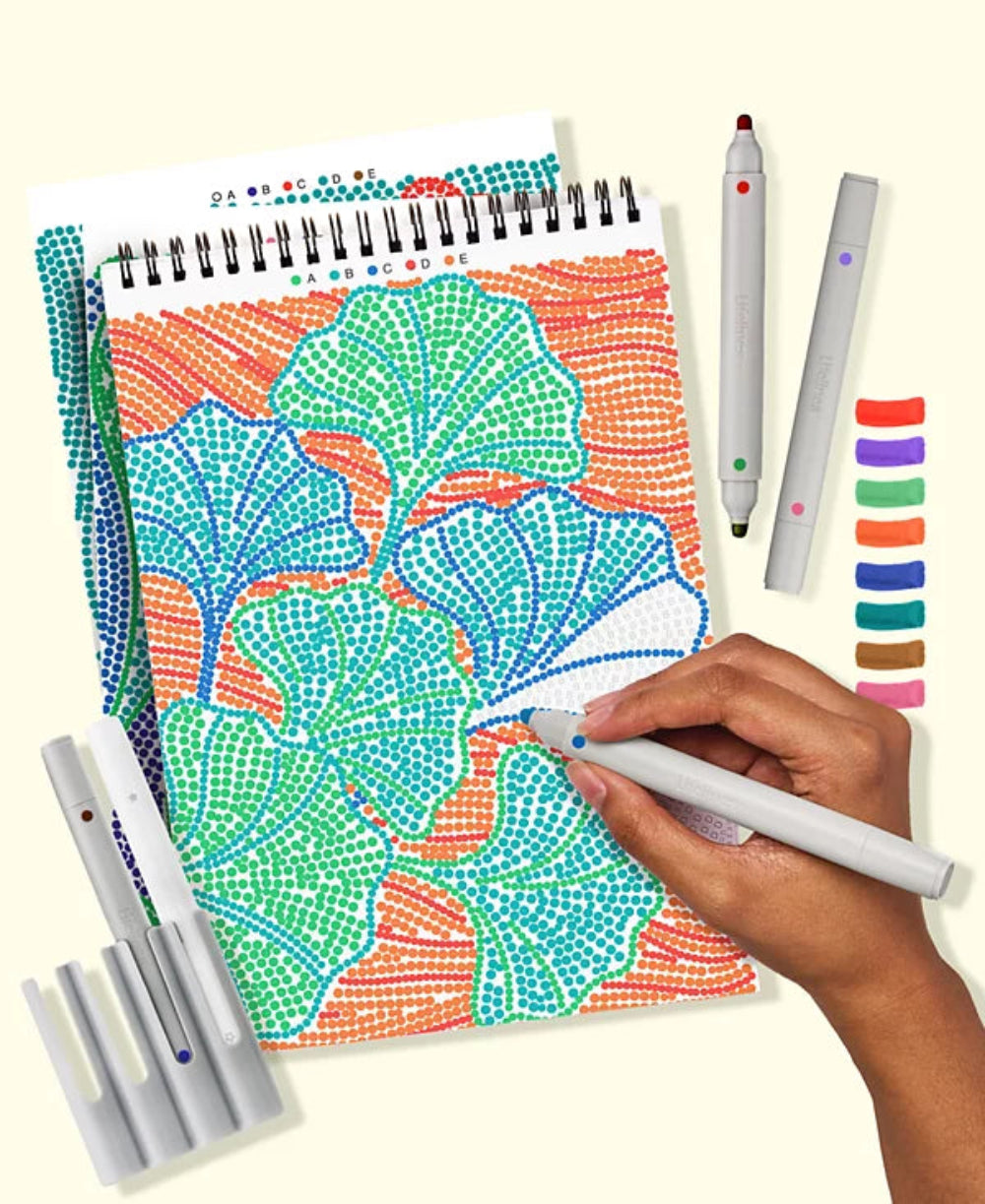 FLOWART DOT - BY - DOT LETER, BOTANICALS