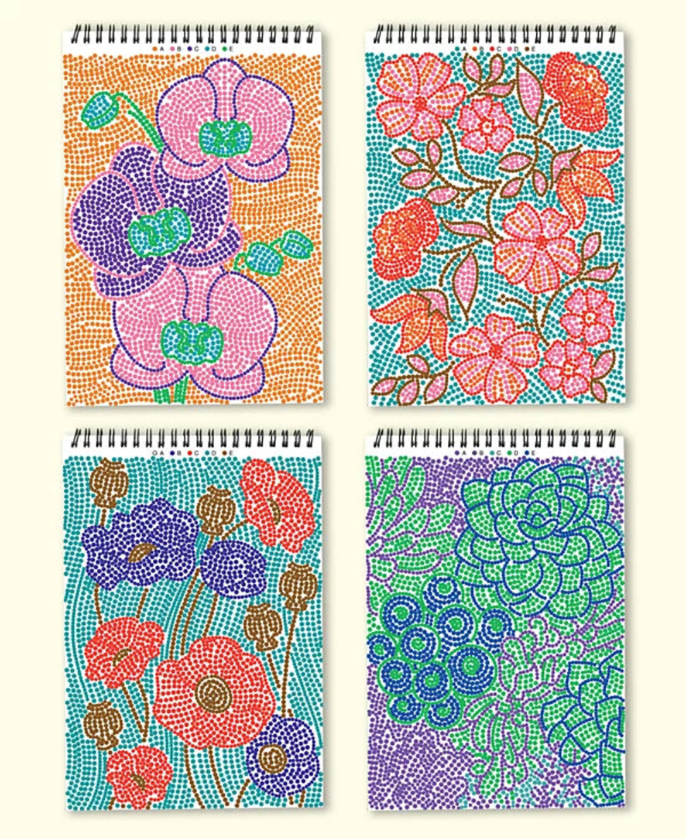 FLOWART DOT - BY - DOT LETER, BOTANICALS