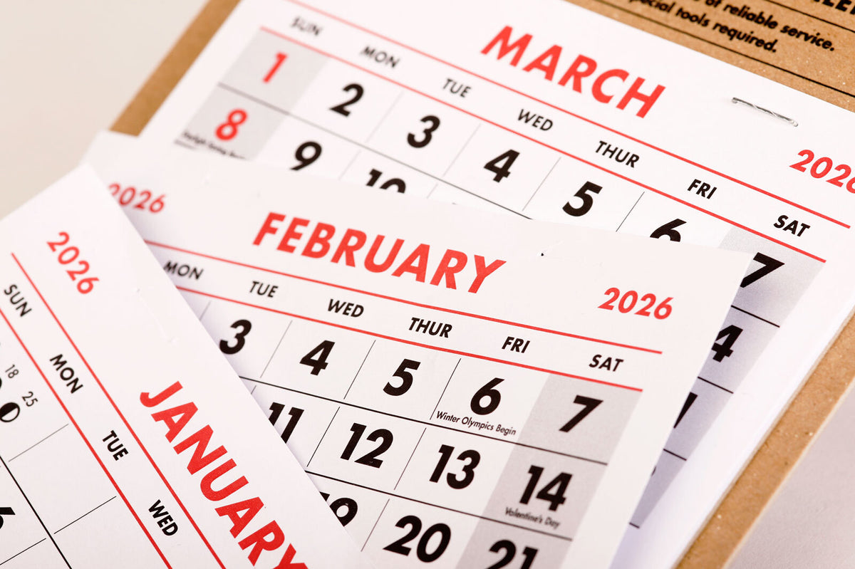 FIELD NOTES, 15 - MONTH WORK STATION CALENDAR