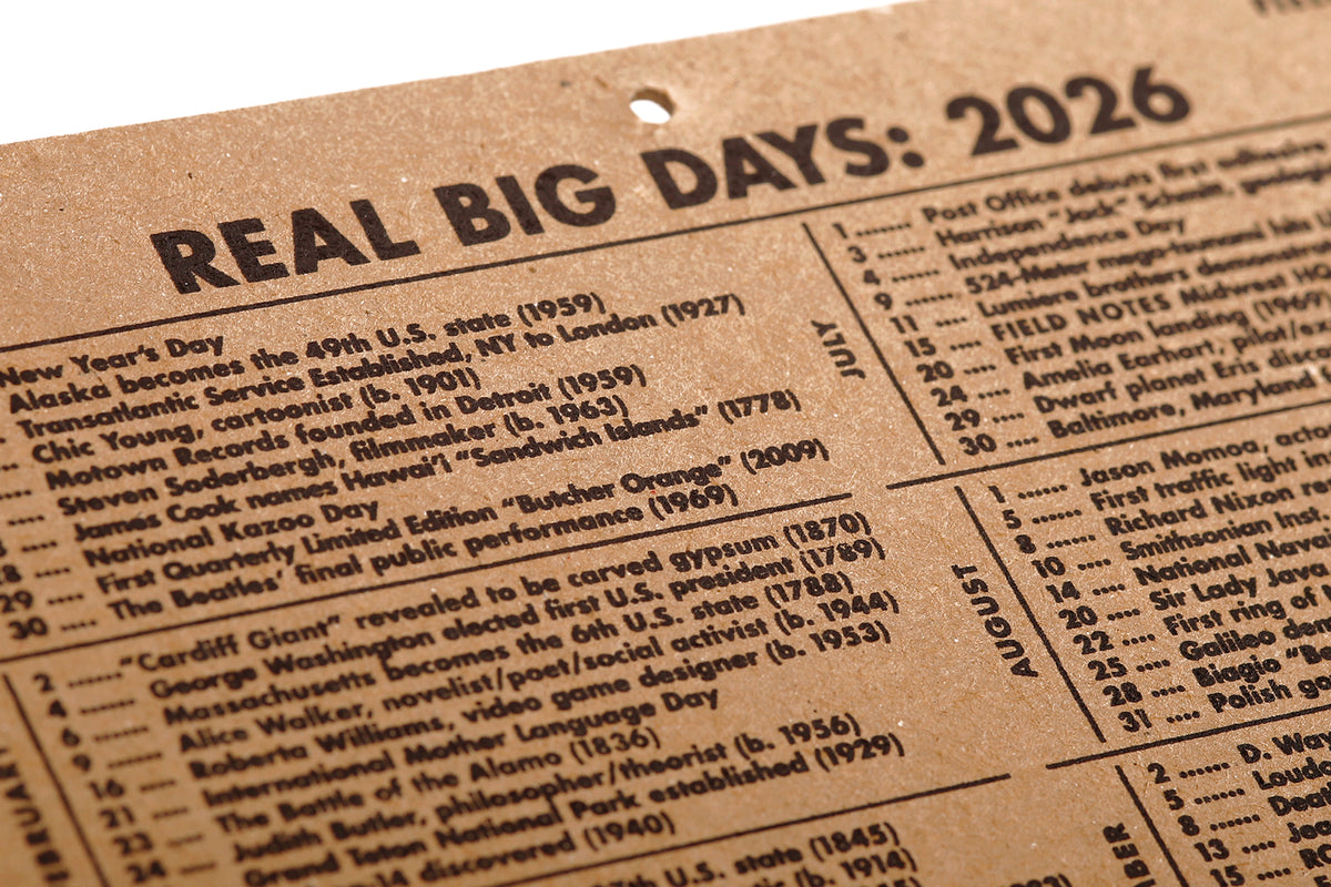 FIELD NOTES, 15 - MONTH WORK STATION CALENDAR