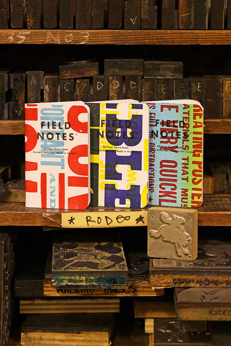 FIELD NOTES, HATCH SHOW PRINT 3 PACK