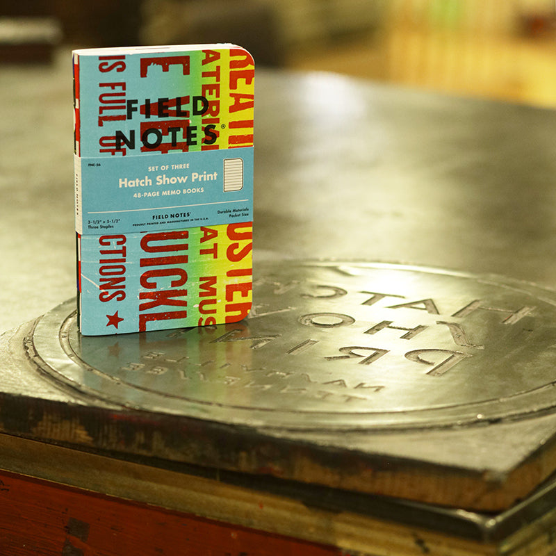 FIELD NOTES, HATCH SHOW PRINT 3 PACK