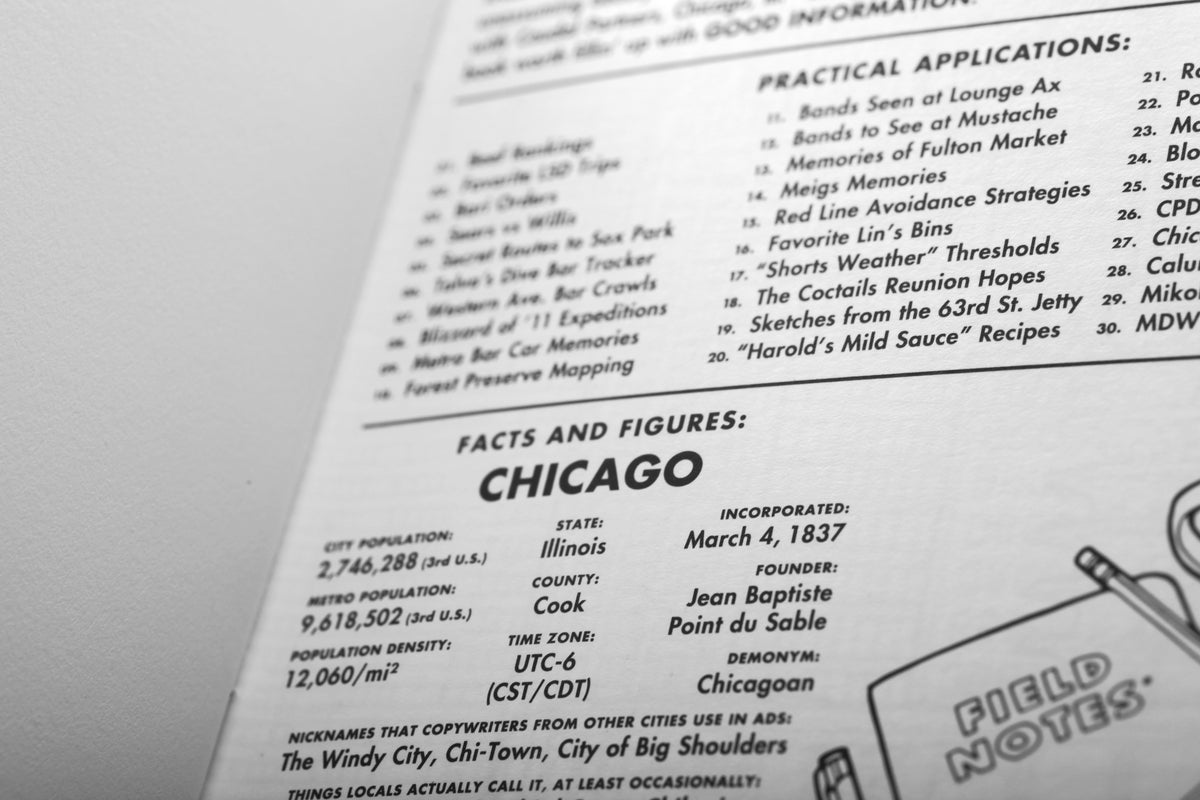 FIELD NOTES, STREETSCAPES :  PACK B -  LOS ANGELES + CHICAGO  (2 PACK)