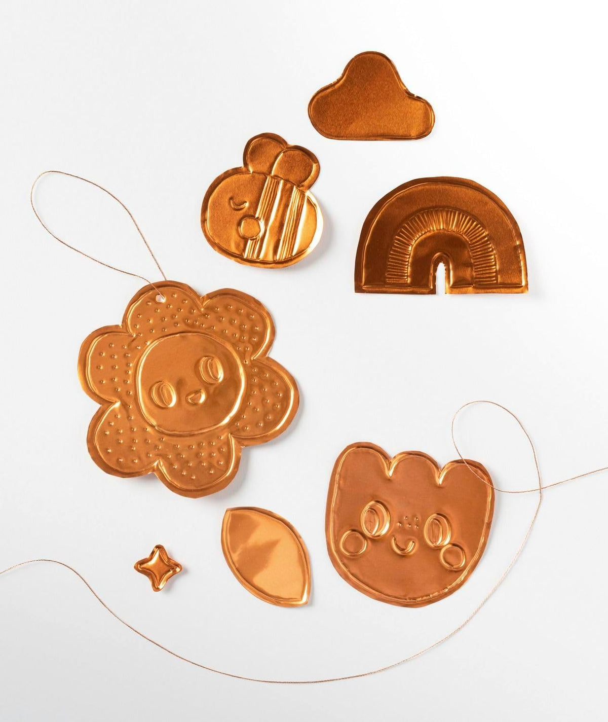 FOLIA DIY ALUM EMBOSSING FOIL 7.3 X11.4 SHEET - COPPER
