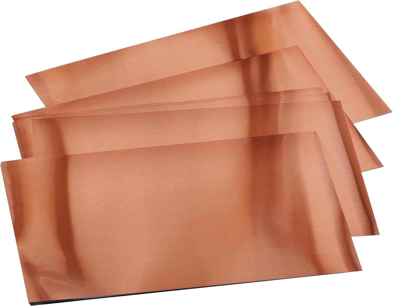 FOLIA DIY ALUM EMBOSSING FOIL 7.3 X11.4 SHEET - COPPER
