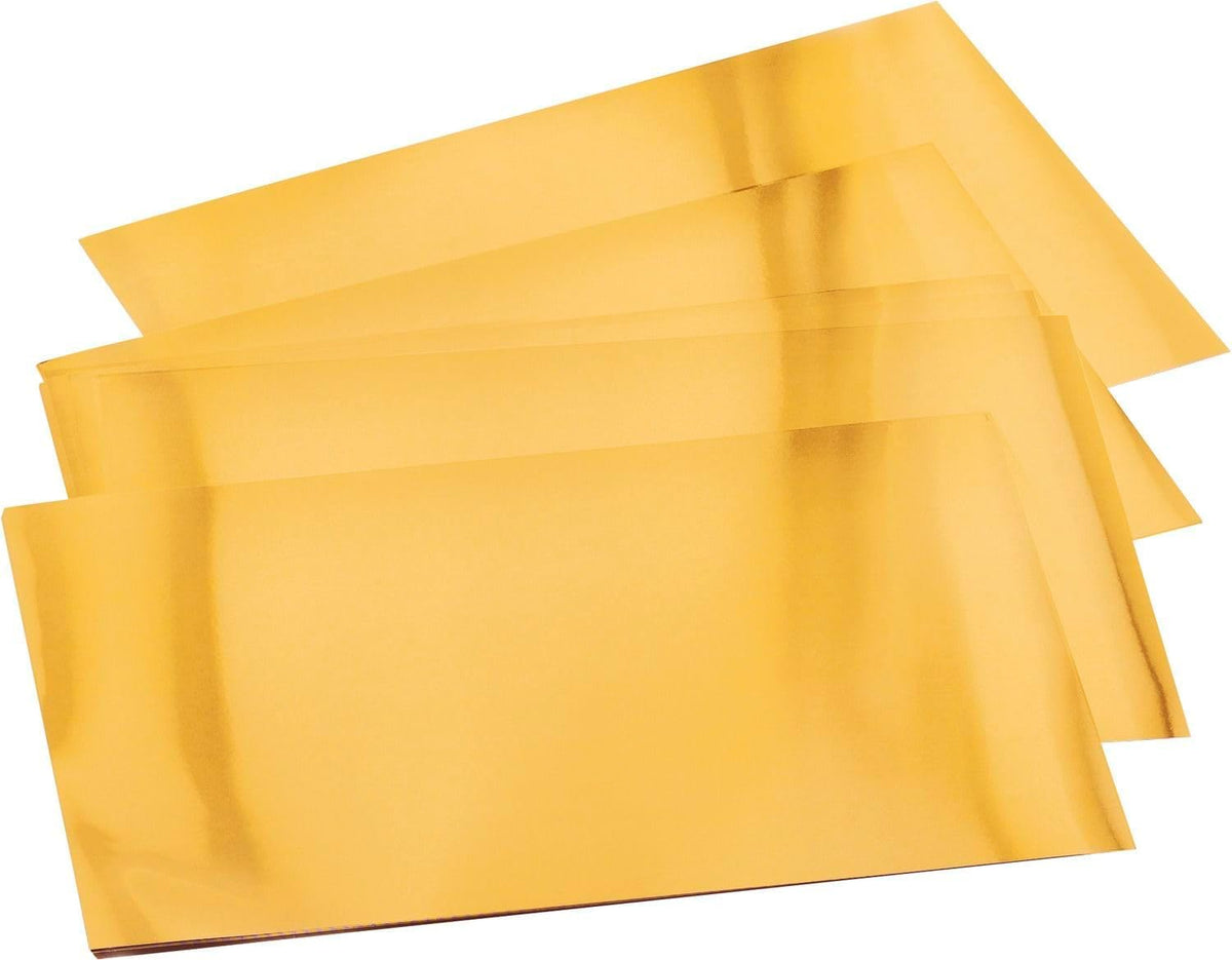 FOLIA DIY ALUM EMBOSSING FOIL 7.3 X11.4 SHEET - GOLD
