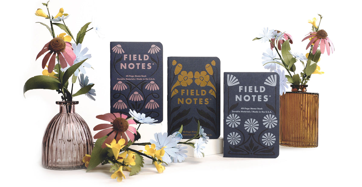 FIELD NOTES, FALL FLOWERS 3 - PACK  *LIMITED EDITION*