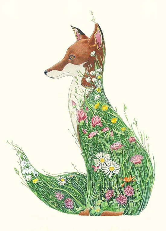DM CARD - FOX IN A MEADOW
