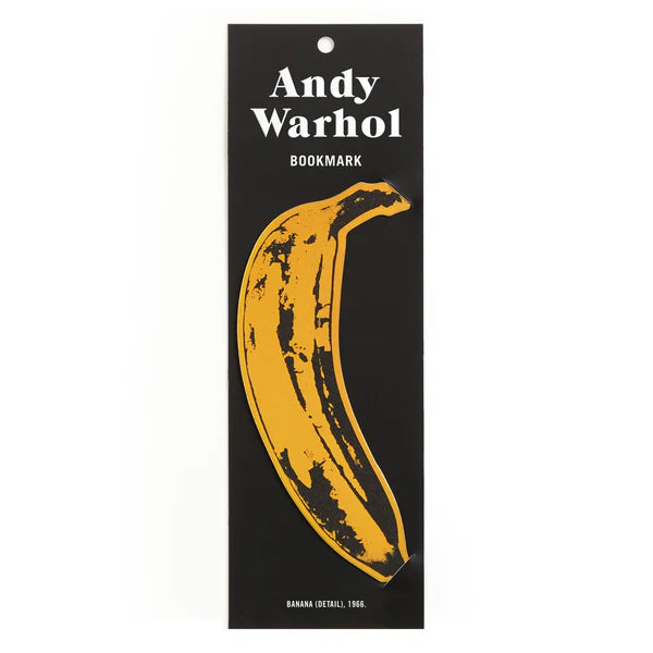 WARHOL BANANA SHAPED BOOKMARK