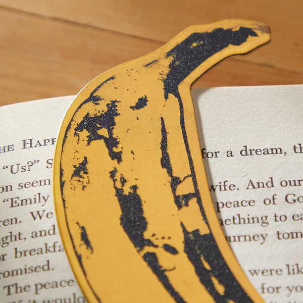 WARHOL BANANA SHAPED BOOKMARK