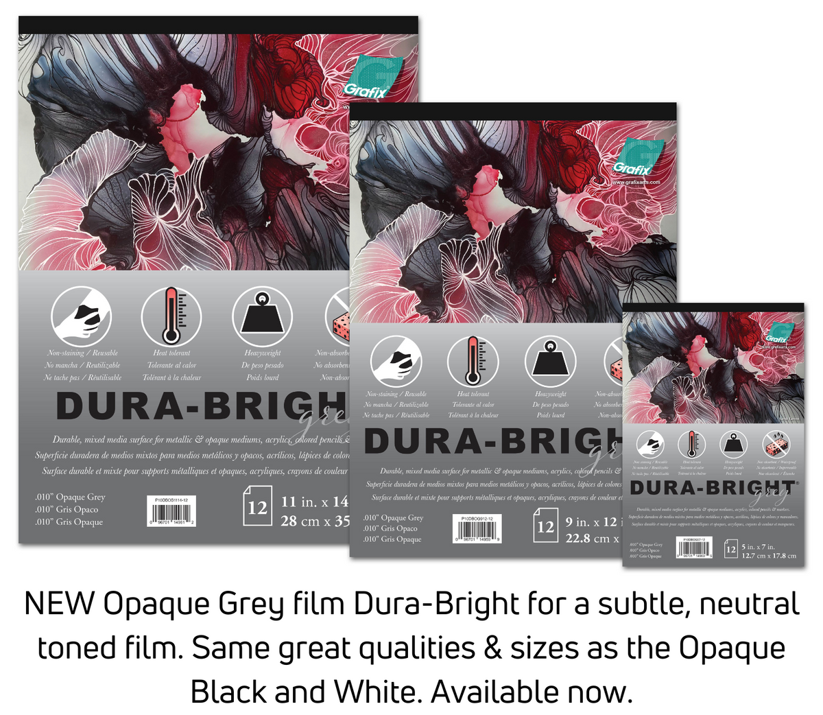 DURA-BRIGHT 9X12&quot; PAD GREY