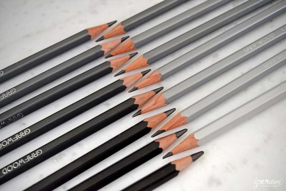 GRAFWOOD PENCILS METAL TUBE/15