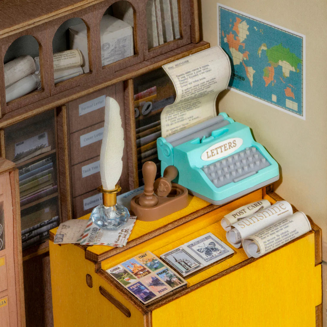 DIY MINIATURE HOUSE KIT -  CENTURY POST OFFICE