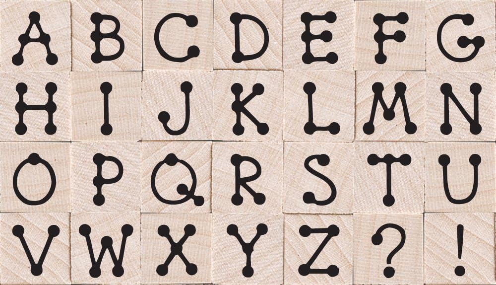 HERO ARTS STAMP- TINY DOT  LETTERS