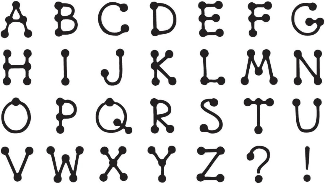 HERO ARTS STAMP- TINY DOT  LETTERS