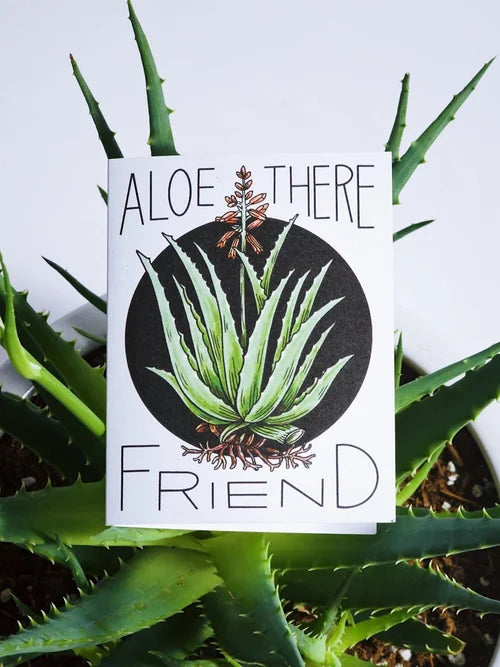 BANNER CARD- ALOE THERE FRIEND