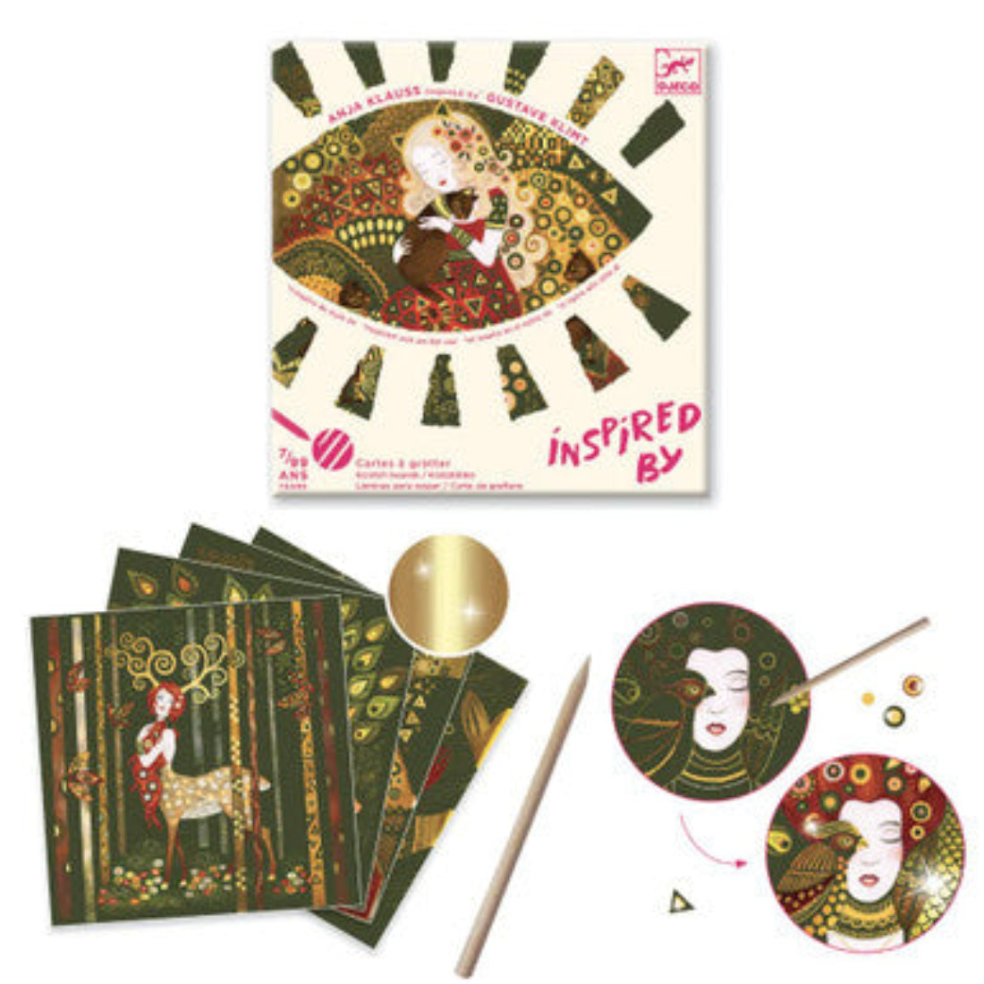 INSPIRED KLIMT SCRTCH ART KIT