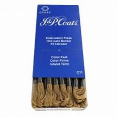 J&amp;P COATS EMBROIDERY FLOSS BEIGE BROWN MEDIUM