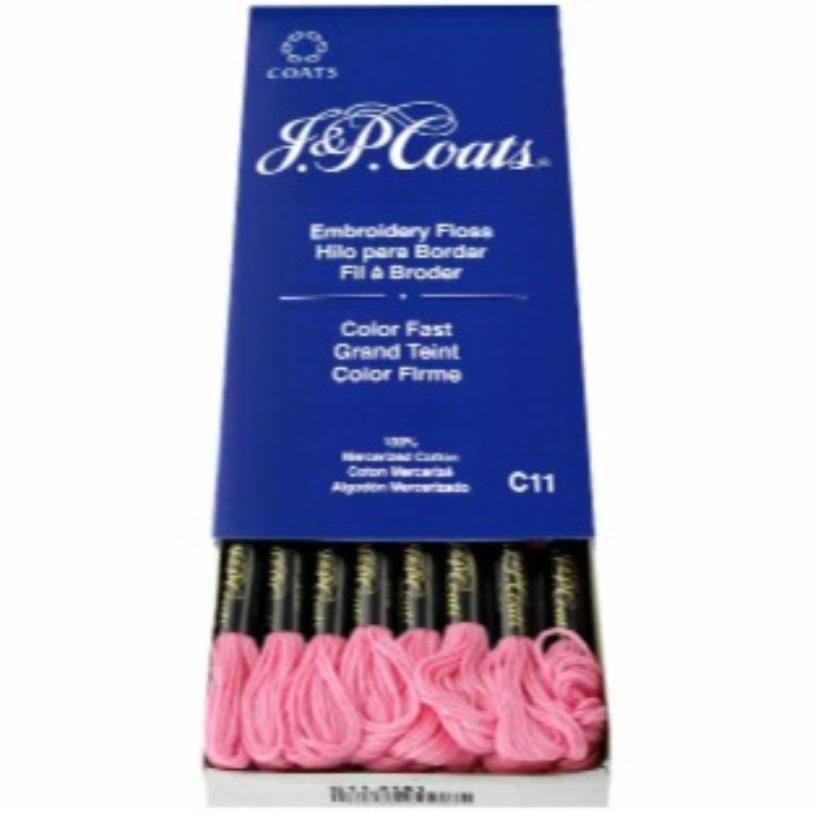 J&amp;P COATS EMBROIDERY FLOSS CRANBERRY LIGHT