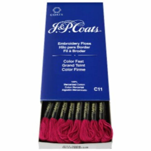 J&amp;P COATS EMBROIDERY FLOSS FUCHSIA