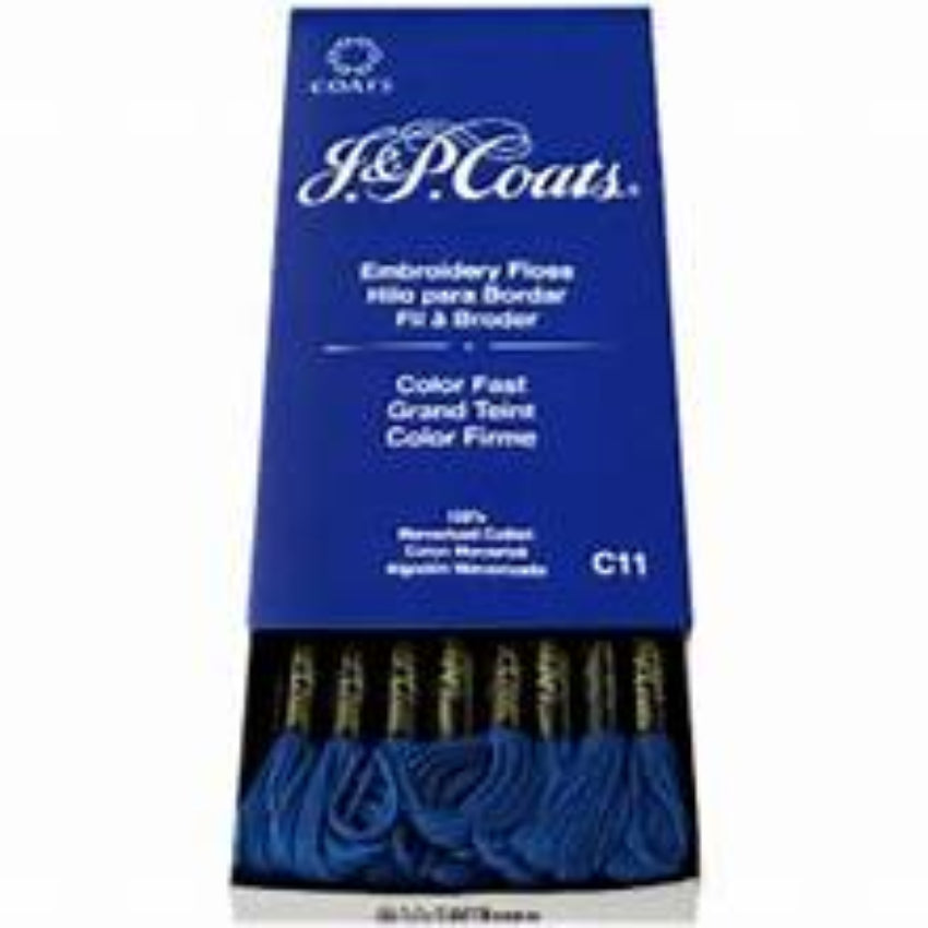 J&amp;P COATS EMBROIDERY FLOSS MARINE BLUE