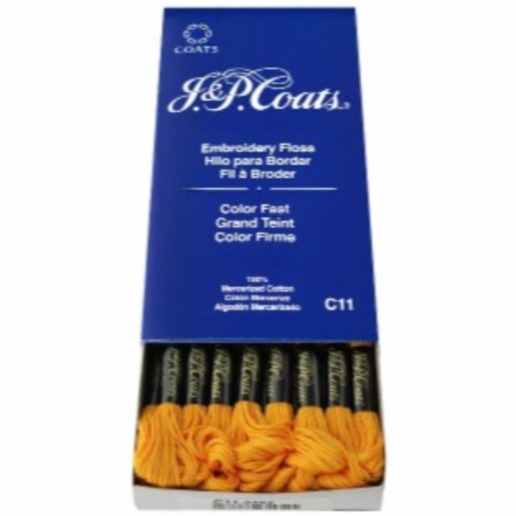 J&amp;P COATS EMBROIDERY FLOSS ORANGE LIGHT