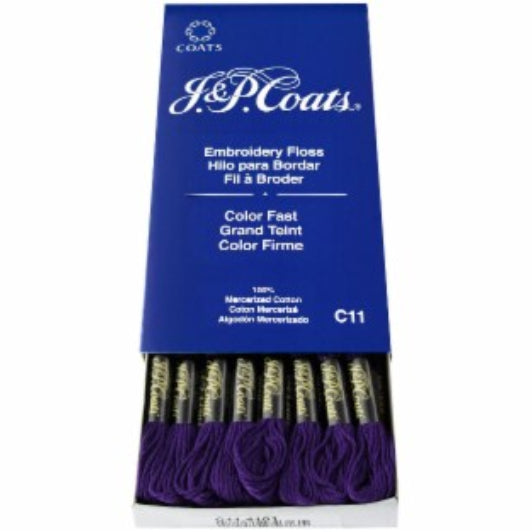 J&amp;P COATS EMBROIDERY FLOSS VIOLET DARK
