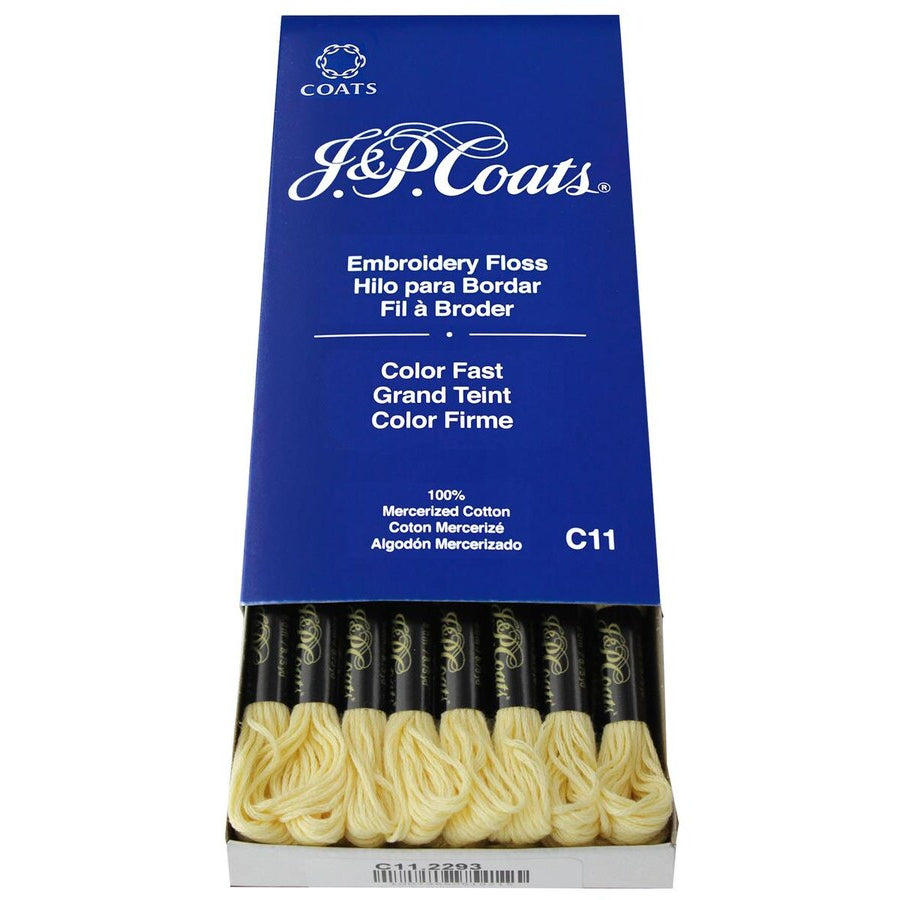 J&amp;P COATS EMBROIDERY FLOSS DARK YELLOW