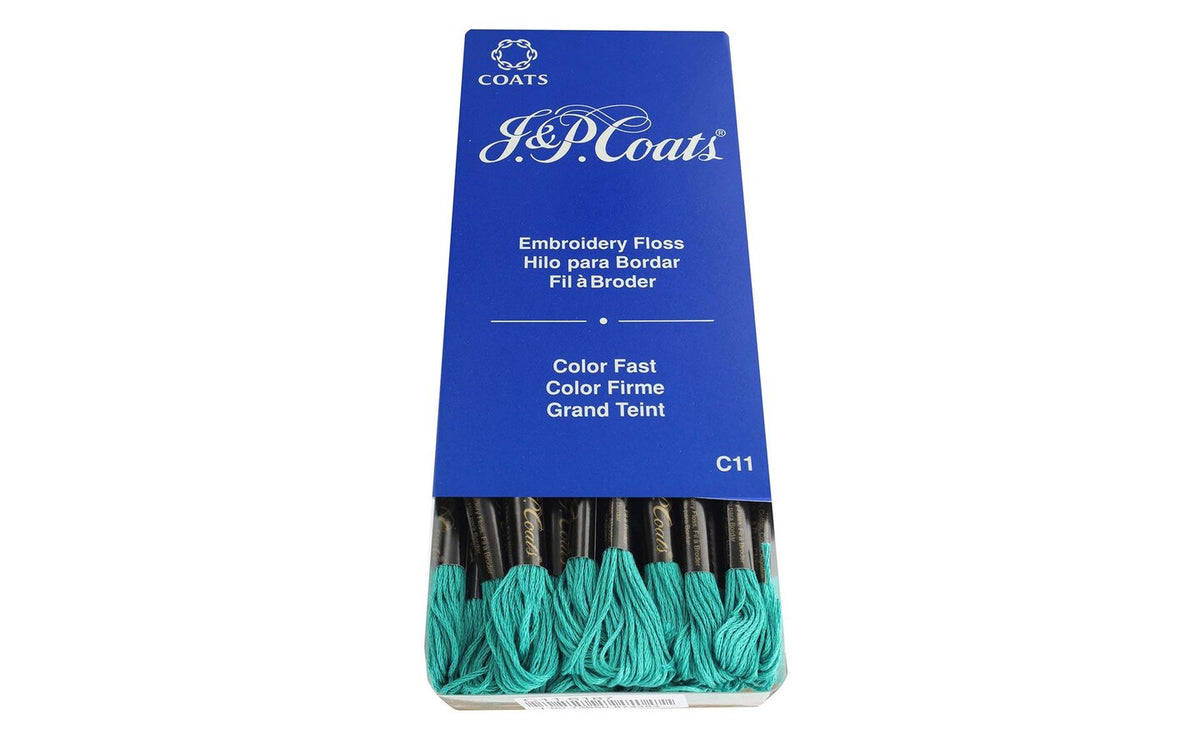 J&amp;P COATS EMBROIDERY FLOSS AQUAMARINE VERY DARK