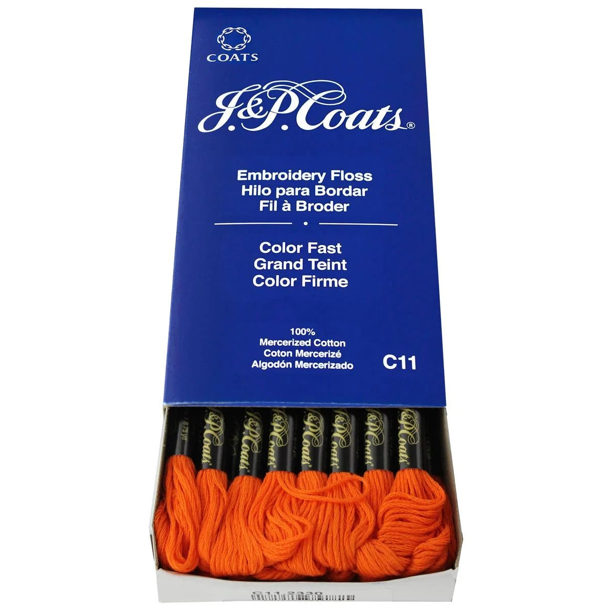 J&amp;P COATS EMBROIDERY FLOSS BURNT ORANGE