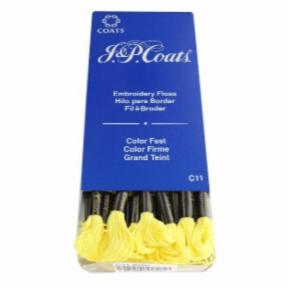 J&amp;P COATS EMBROIDERY FLOSS CANARY BRIGHT