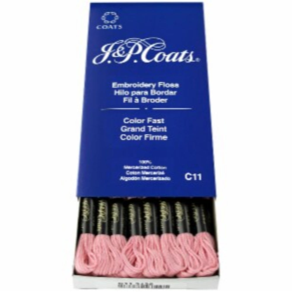 J&amp;P COATS EMBROIDERY FLOSS CARNATION VERY LIGHT