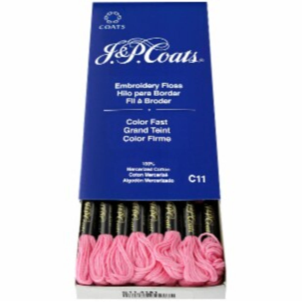 J&amp;P COATS EMBROIDERY FLOSS CRANBERRY VERY LIGHT