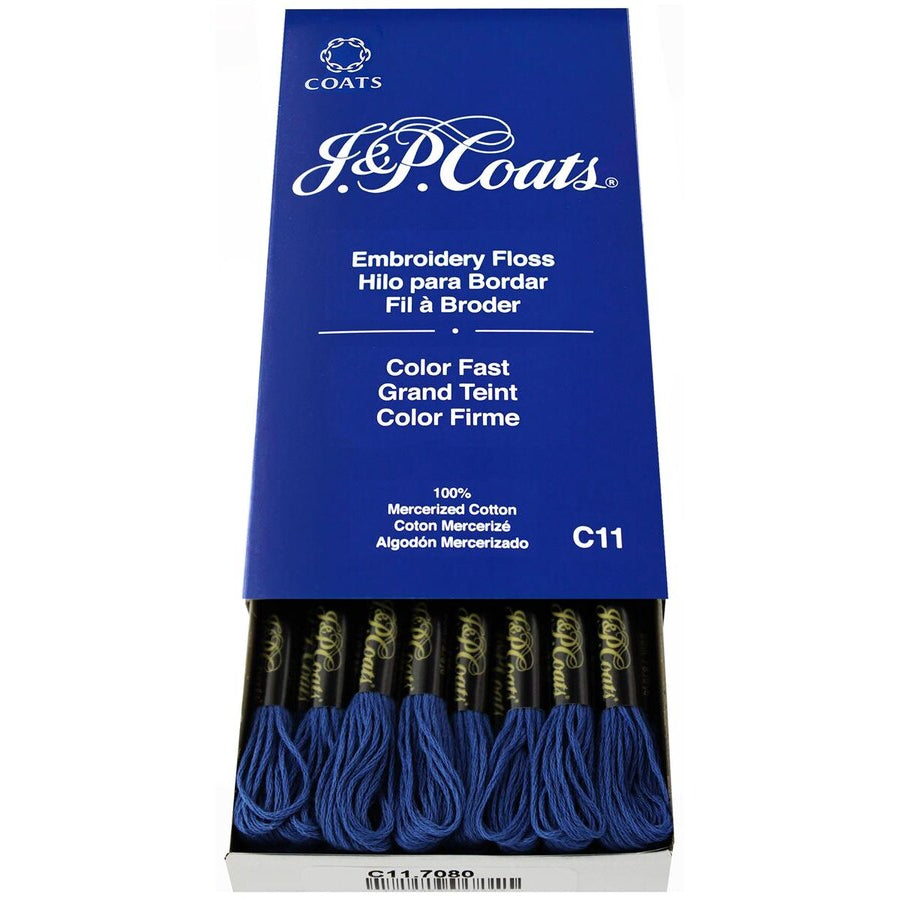 J&amp;P COATS EMBROIDERY FLOSS DELFT DARK