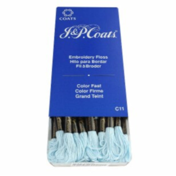 J&amp;P COATS EMBROIDERY FLOSS DELFT PALE