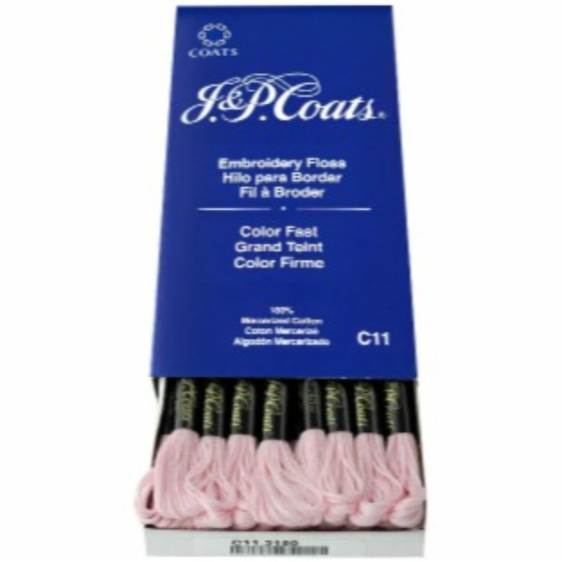 J&amp;P COATS EMBROIDERY FLOSS FUCHSIA VERY LIGHT